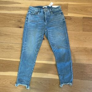 LOFT Midwash Ankle Crop Jeans - Blue